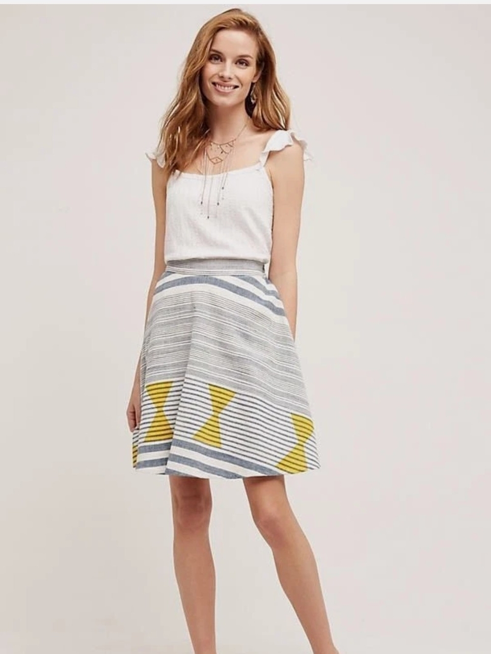 Anthropologie Marisol Swing Skirt  Plenty By Tracy Reese Size Large